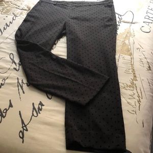 Black Avery Style with flocked polka dots pants